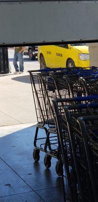 Don't know how they drive but they sure don't know that parking on the curb is illegal even if it is at walmart.