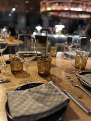 Table setting at Pattersons.