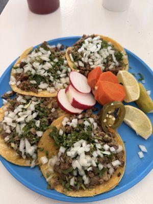 $10.00 asada tacos