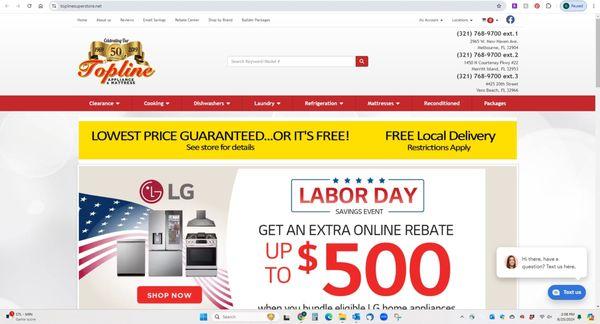 Topline Appliance and Mattress