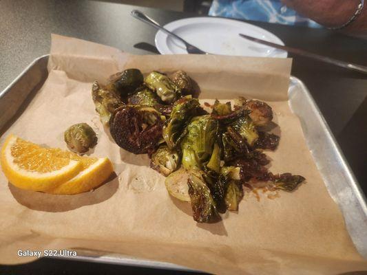 Bourbon sesame brussel sprouts