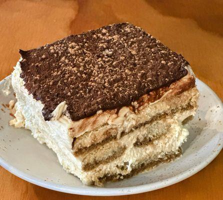 Tiramisu that was about 5"square and 4 layers high $7
