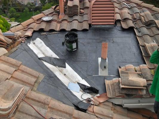 Tile Roof Repair with 5 year warranty