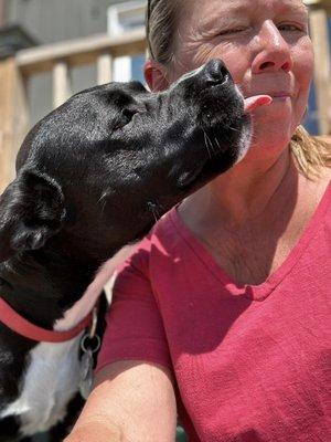 Miss Bella giving out kisses