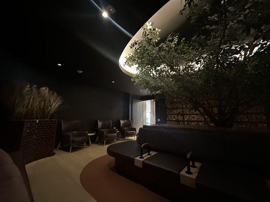 Dark room waiting area