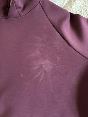 Stain that was not there when I drop it off