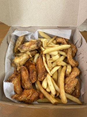 Wings and Shrimp