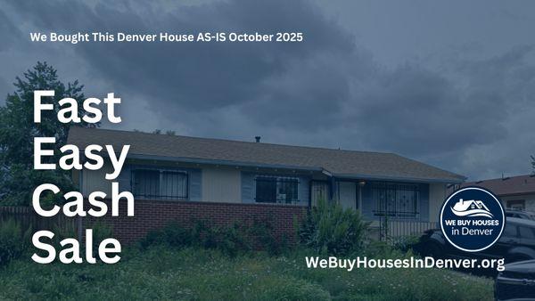 We bought this Montbello SFH ranch at the end of October 2025 - Really excited. Smooth easy transaction.