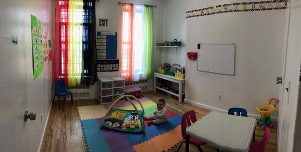 Our play/educational area. Where children in our group family daycare learn, play, & grow with the best care.