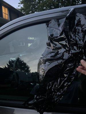 Pulled that shit off before it dried