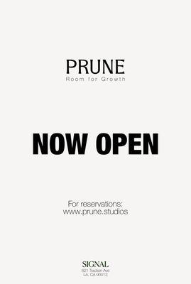 A place to disconnect.
To reconnect.
To grow, quietly.
Prune -- Room for Growth