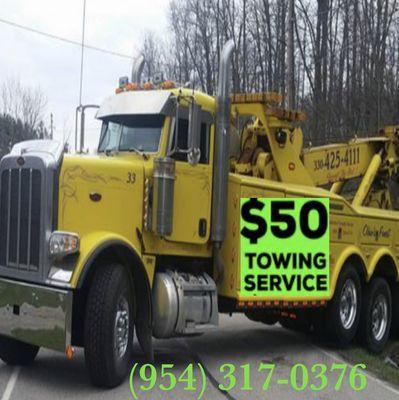 $50 Towing Anywhere In Broward County
(954) 317- 0376