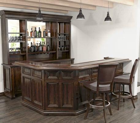 Custom Built Home Bars and Bar Stools