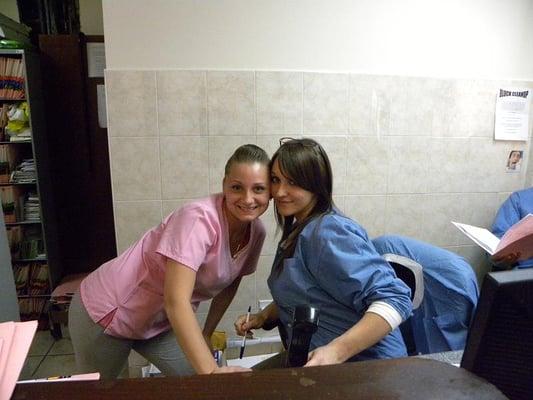 Dorothy (left) and Heather (right) a few years back.