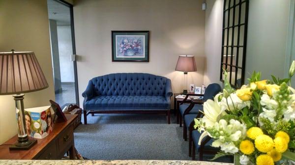 Our reception area