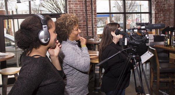 Learning how to make documentaries in a video production class at Docs In Progress.