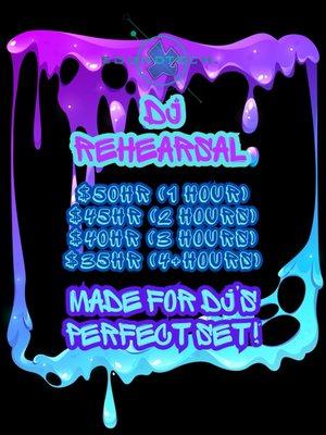 DJ Rehearsal prices