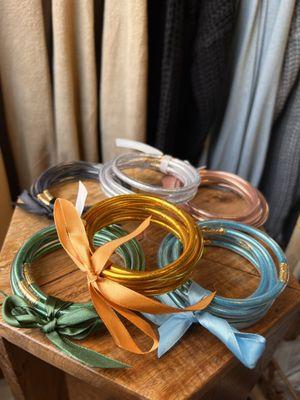 5 Piece Soft Glitter Bangles