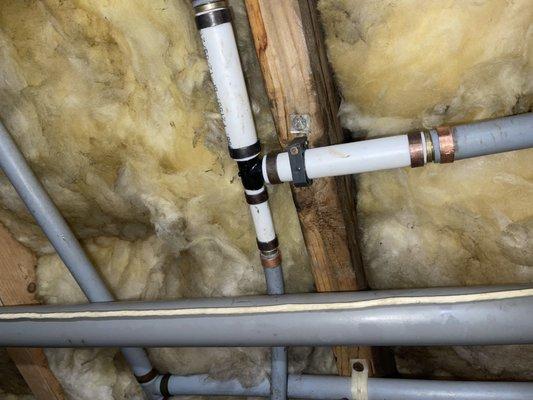 Fast repair to a Quest Piping tee leak.