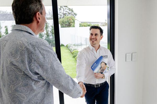 Sales consultant and clients