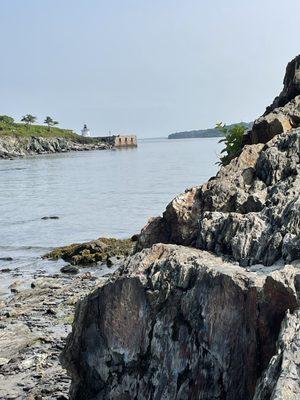 Rocks and Spring Point Lighthouse