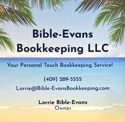 Bible-Evans Bookkeeping