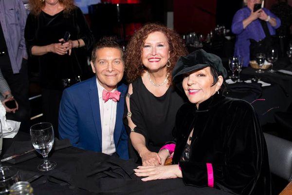 Michael Feinstein, Melissa Manchester, and Liza Minnelli at the Feinstein's at Vitello's Grand Opening June 2019.