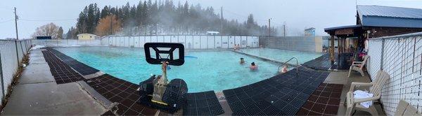 Pano of both pools.