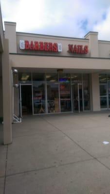 Outside. I wasn't sure if this was the place when I was driving so I figured it may help others.