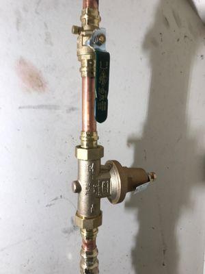 Main water pressure valve replacement