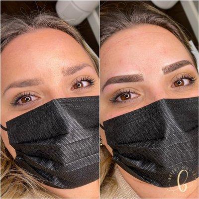 Combination technique of Microblading & Ombré Shading