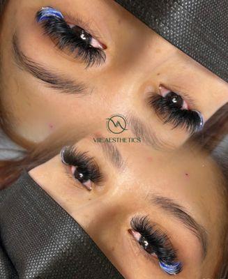 Volume wispy with pop of colors