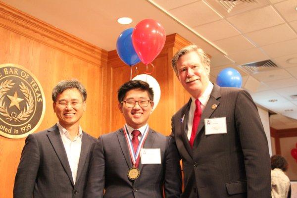 With Texas Bar Association president Frank