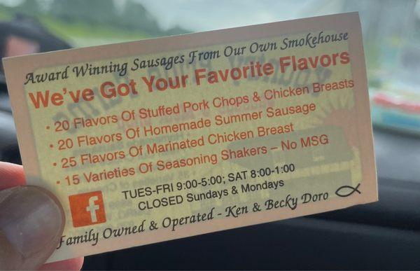 Kountry Pride Farms Sausage & Meat Shop