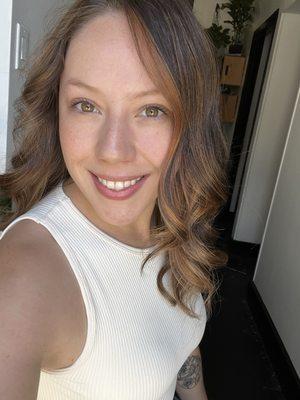 Copper highlights done by cookie 2 years ago. It grew out so nicely too