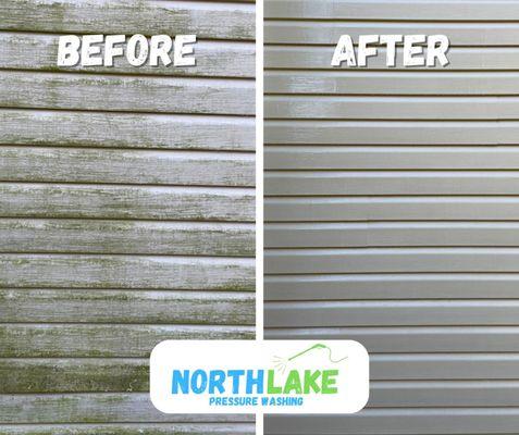 North Lake Pressure Washing Siding Soft Washing