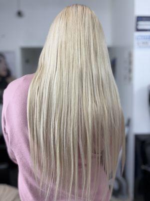 Hair extensions and valenna color