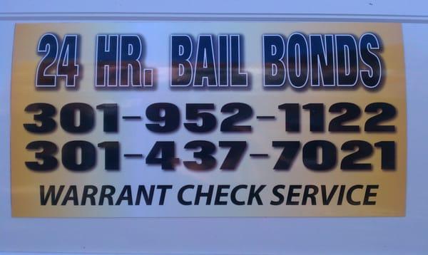 24 Hr. Bail Bond Svc.