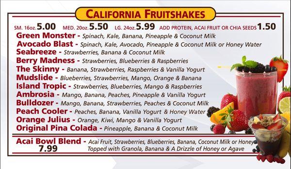 California Shakes & Juice Bar