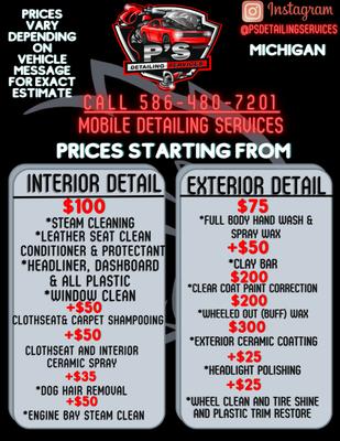 P's Detailing Services