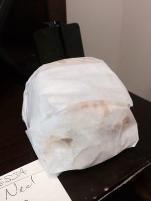 That is one HUGE biscuit.