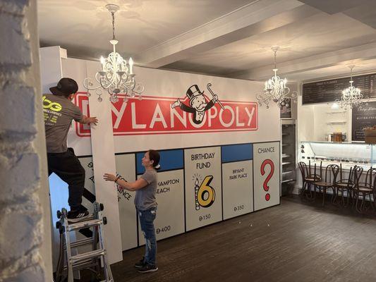 The space was super accommodating to my Client's Custom Design and Decor!