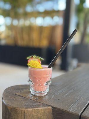 Tiny blended cocktail.