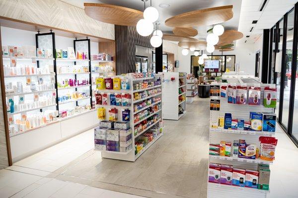Relaxed atmosphere with one of a kind pharmacy shopping experience