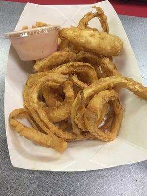 Fried onion rings