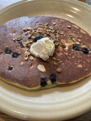 My side of blueberry granola pancake
