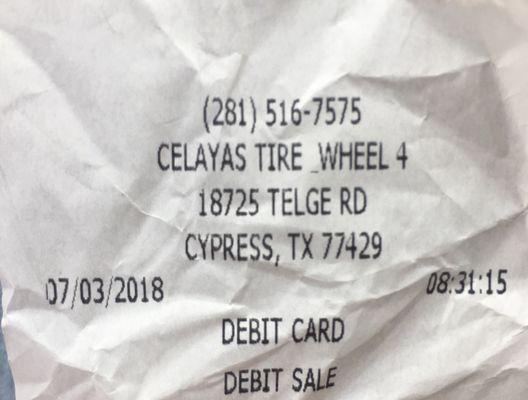 Excellent customer service from Julio