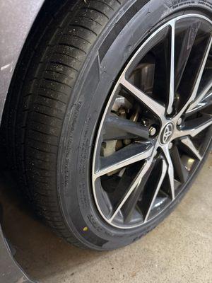 Camry tires ride well.