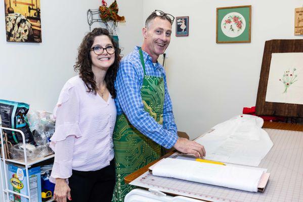 Sherri and Brad at the ribbon cutting event