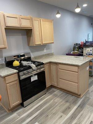 Countertops in Dallas White.